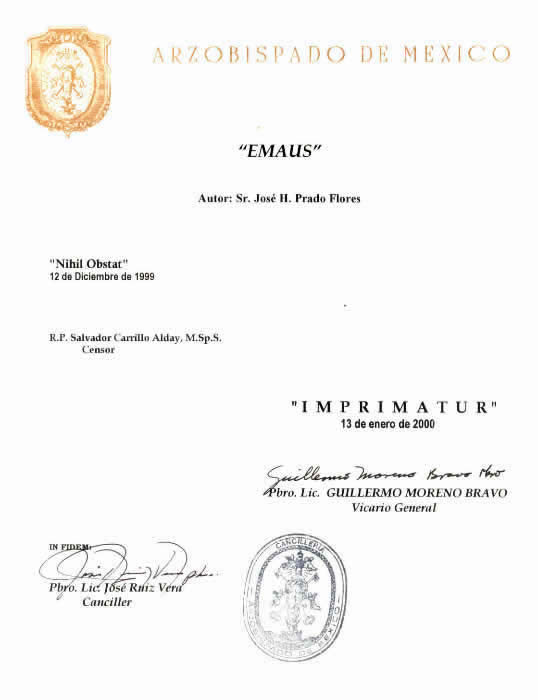 Imprimatur del curso 