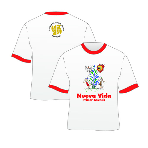 Diseño de camiseta para el curso Nueva Vida